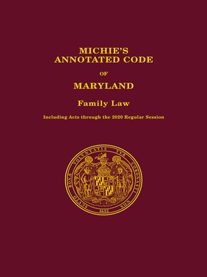 Michie's Annotated Code Of Maryland By Publisher's Editorial Staff ...